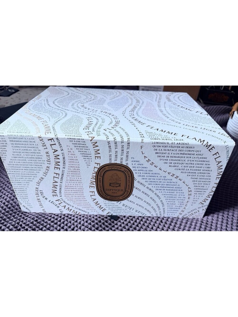Empty Diptyque advent calendar
